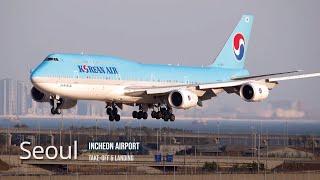 Seoul Incheon Airport, huge aircraft taking off and landing [ICN/RKSI]