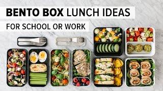 BENTO BOX LUNCH IDEAS | for work or back to school + healthy meal prep recipes