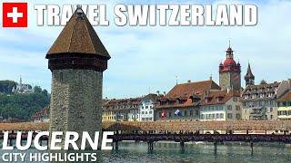 LUCERNE │ SWITZERLAND.  One day in Lucerne: walking tour and city highlights.  HD