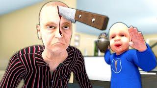 Babysitting the WORST Grandson Ever - Granny Simulator Funny Moments