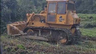 Fiat-Allis 14B Bulldozer in Action – Heavy Land Clearing & Earthmovin