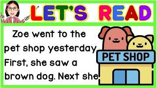 English Reading Lesson for Kids | Learn to Read | Short Story  | Practice Reading | Teacher Aya