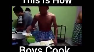 Boys cook