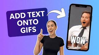 How to add text onto a GIF (FREE)