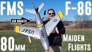 FMS - F-86 Sabre - 80mm - 2X Windy Maiden Flights