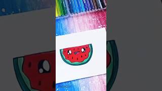 Drawing a Cute Melon #shorts #drawing #melon