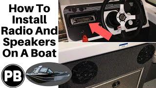 How to Install a Stereo and Speakers on your Boat! | Bluetooth Kenwood