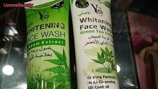 YC whitening  Face Wash Neem extract_Yc whitening Face Wash green tea extract_compersion bt both