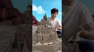 fiz um CASTELO DE AREIA GIGANTE na Praia!