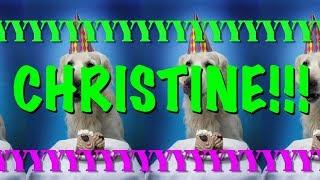 HAPPY BIRTHDAY CHRISTINE! - EPIC Happy Birthday Song