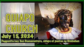 Quiapo Church Live Mass Today Monday July 15, 2024