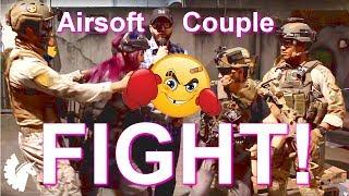 Couples Airsoft Fight! (Jet DesertFox & Unicorn Leah vs. Katnip & Samurai Matt at SS Airsoft)