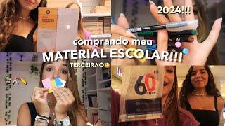 comprando e mostrando meu material escolar do terceirão!!️