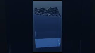 Blender - Water simulation 4K #shorts