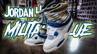 JORDAN 4: MILITARY BLUE Review & On Foot