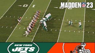 Madden NFL 2023 - New York Jets vs Cleveland Browns - NFL Gameplay 2023