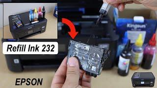 Epson 232 Ink Refill BK, Y, M, C Ink Cartridges & Installation - Epson XP Printer.