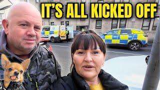 POLICE ENCOUNTERS - IT ALL KICKED OFF in SCOTLAND