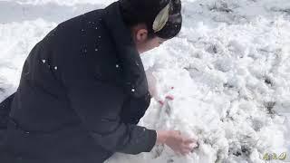 欧阳娜娜洛璃打雪仗