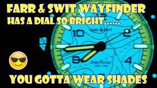 Farr And Swit Wayfinder Full Lume Dial Watch Review / Sweeping Quartz