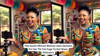 This South African Woman Uses Demons On Her Tik Tok Page To Get Many Followers African Confessions