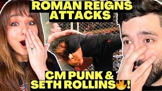 ROMAN REIGNS ATTACKS CM PUNK & SETH ROLLINS ON WWE RAW!