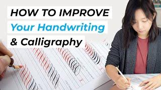 How to Improve Your Handwriting - Calligraphy Warm Ups and Drills ASMR