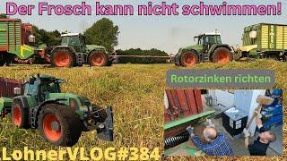 LohnerVLOG#384 Festgefahren mit dem Fendt 926 I Rotorzinken richten am Ladewagen I 2x Vario im Silo