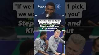 Steve Kerr motivated Anthony Edwards to work harder after his pre-draft workout