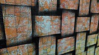 #3d# 3Д на стене, не снимая обои, СУПЕР ТЕХНИКА, быстро и просто и минимум затрат, DIY 3D