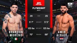 Brandon Moreno vs AmirAlbazi: UFC fight Night PRE-FIGHT HIGHLIGHTS