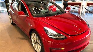 Tesla Model 3 first look in Finland interior and exterior