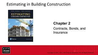 CM 240 - Introduction to Estimating Building Construction - Chapter 2 Lectur