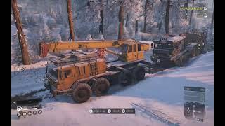 SnowRunner - MAZ 537 Rescue GAZ 69A & ROCA MZKT 741351 @ Cosmodrome