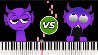 Normal vs Horror Sprunki Retake Sounds  Piano Tutorial