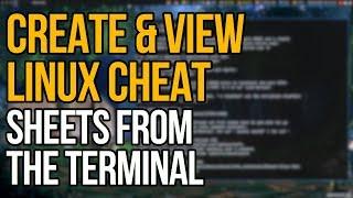 Cheat: Sometimes a Cheat Sheet Is Better Than A Manual