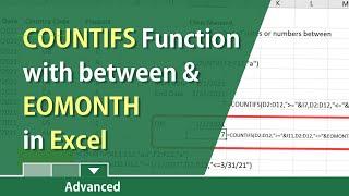 COUNTIFS function in Excel with dates by Chris Menard