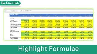 Show And Highlight Formulae In Excel - The Excel Hub