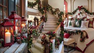 AUTHENTIC HOLIDAY COTTAGE CHARM: Shabby Chic Style Christmas DECOR IDEAS / Indoor & Outdoor Bliss