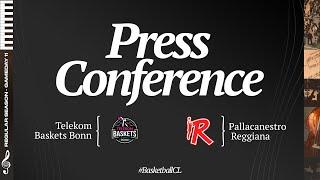 Telekom Baskets Bonn v Pallacanestro Reggiana - Press Conference | #BasketballCL 2024-25