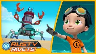 Rusty’s Big Beach Clean Up | Rusty Rivets | Cartoons for Kids