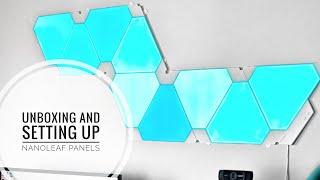 UNBOXING AND SETTING UP NANOLEAF LIGHT PANELS | Liessshy