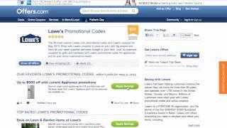 Lowe's Coupon Code - How to use Promo Codes and Coupons for Lowes.com