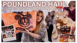 COSY AUTUMN DAY - SHOP IN POUNDLAND WITH ME, CLEANING & MAKING CARROT CUPCAKES 