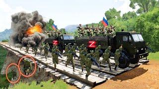 THERE WAS GREAT PANIC ON THE BRIDGE, as the Russian troops counterattacked