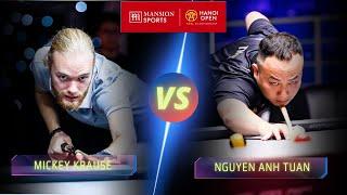 MICKEY KRAUSE VS NGUYEN ANH TUAN | 2024 HANOI OPEN #billiards #nineball #9ballpool #highlights
