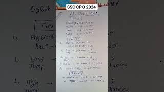 SSC CPO Exam Pattern 2024 | SSC CPO Syllabus 2024 #ssccpo #ssc #education #shorts #viral #trending