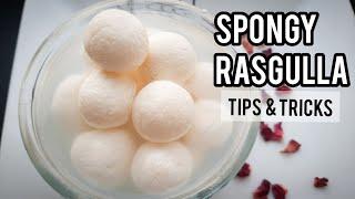 Rasgulla Recipe| Soft Spongy and Juicy Rasgulla at home| Easy recipe with Tips| Bengali Rosogulla