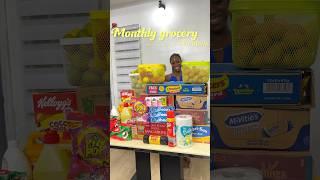 MONTHLY GROCERY SHOPPING HAUL FOR A FAMILY OF 5 #youtubechamps #haul #groceryshopping