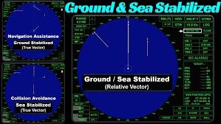 Radar Techniques: Ground-Stabilized vs Sea-Stabilized for Navigation and Collision Avoidance